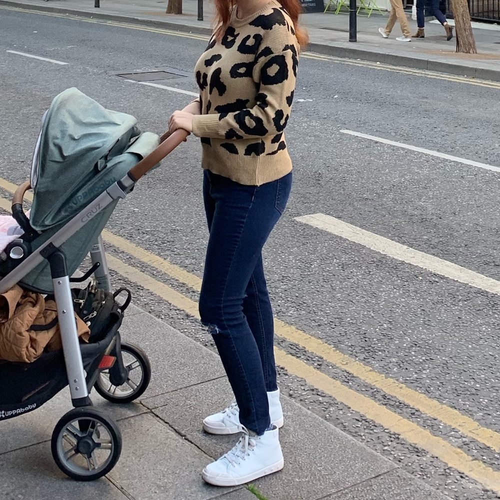 Leopard print sweater